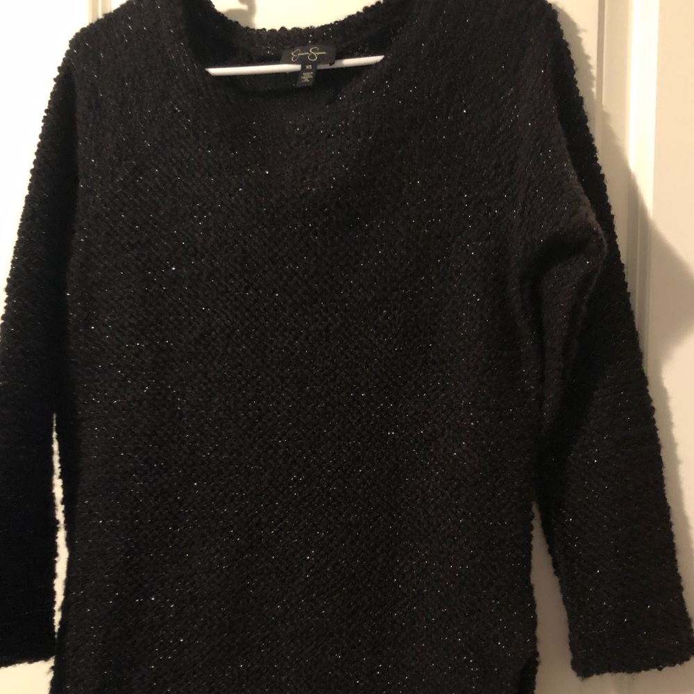 Black knit sweater